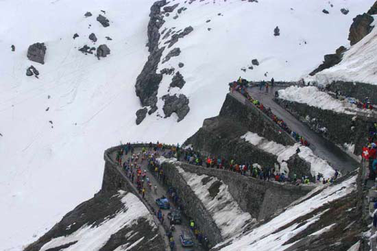 Stage 14 of the 2005 Giro d'Italia, the Stelvio