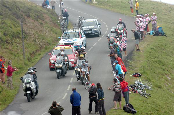 Jeremy Roy descendds teh Aubisque in 2013