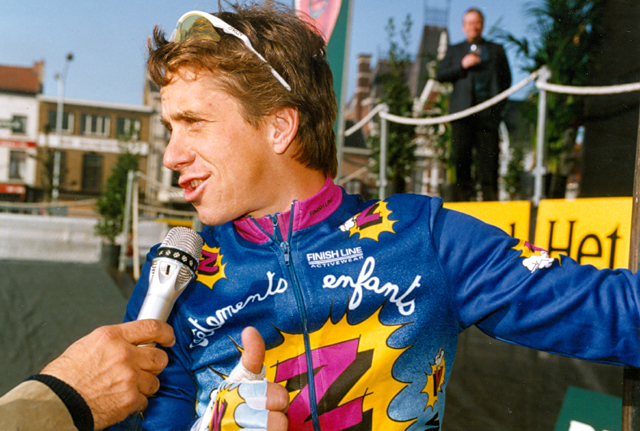 Greg LeMond at the start