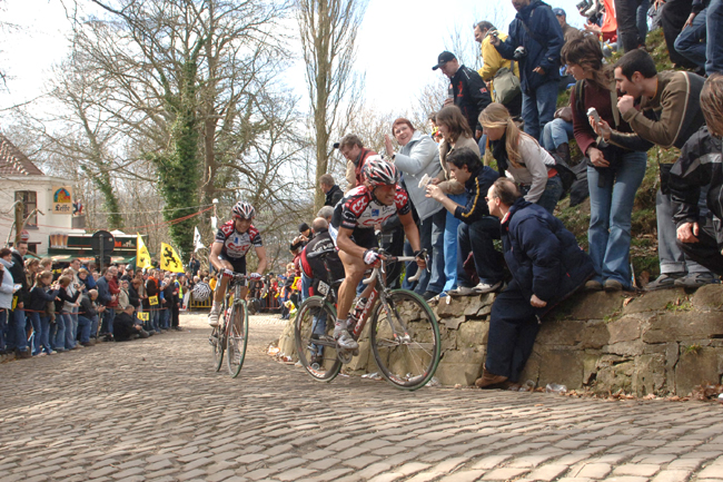 Fabian Cancellara and Karsten Kroon