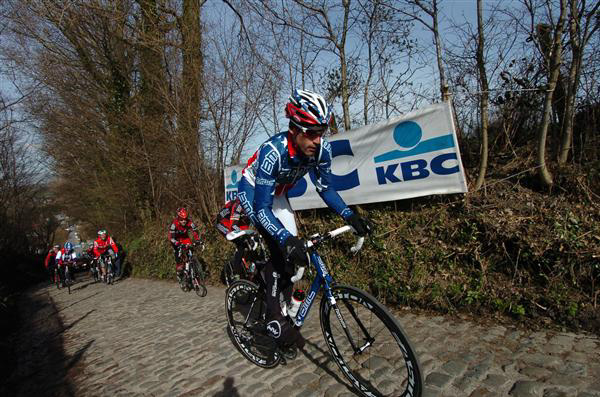 George Hincapie on the Koppenberg