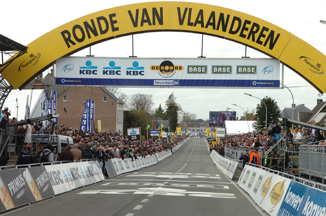 Flanders finish line