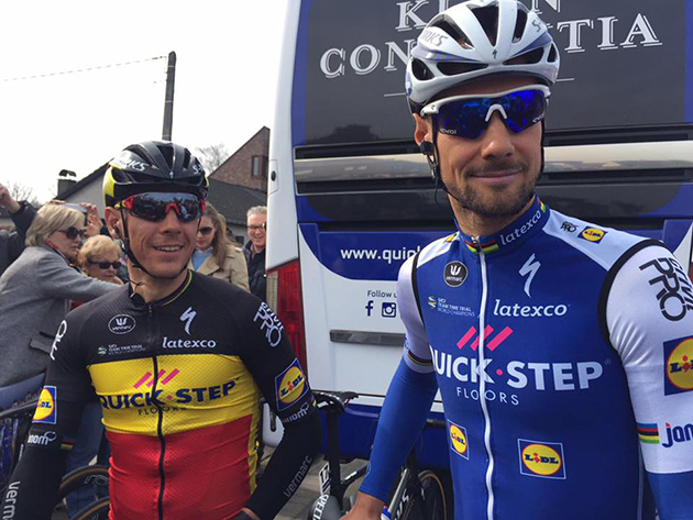 Tom Boonen and Philippe Gilbert