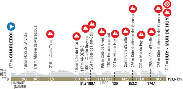 2021 Fleche Wallone profile