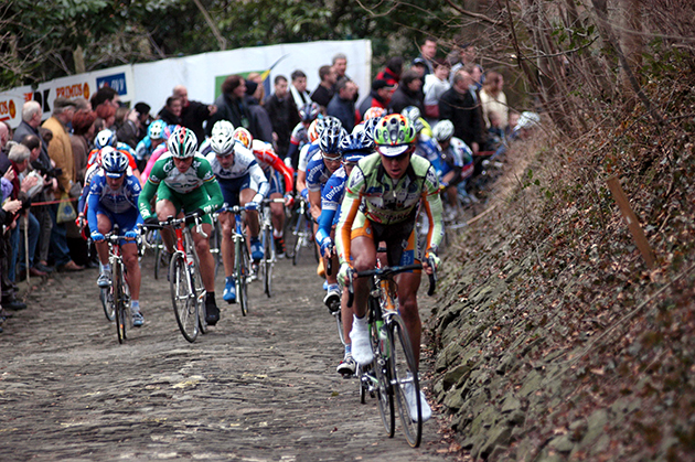 Riders ascend the Grammont