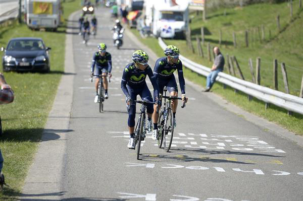 Nairo Quintana and Alejandro Valverde