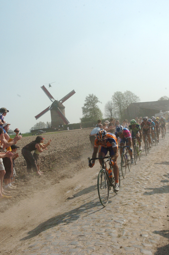 Racers and windmill