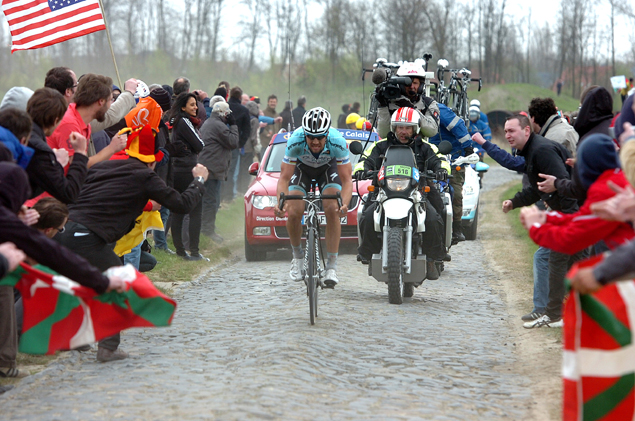 Tom Boonen on the Carrefour de l'Arbre sector