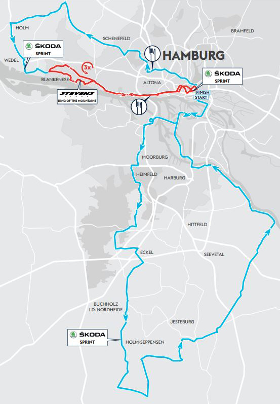 2017 Cyclassics map