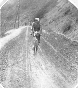 Calzolari on the Sestriere climb