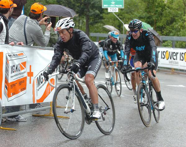 Carlos Sastre and Bradley Wiggins