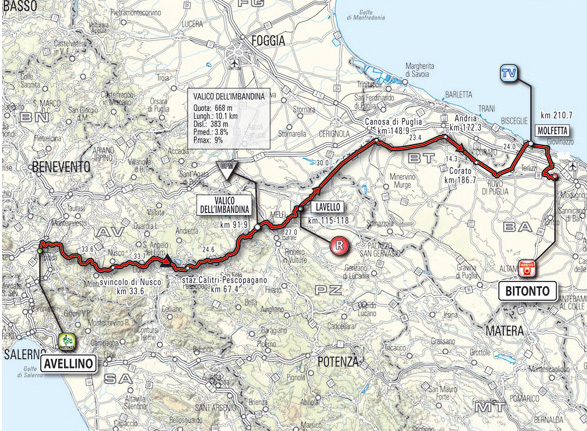 Stage 10 route map