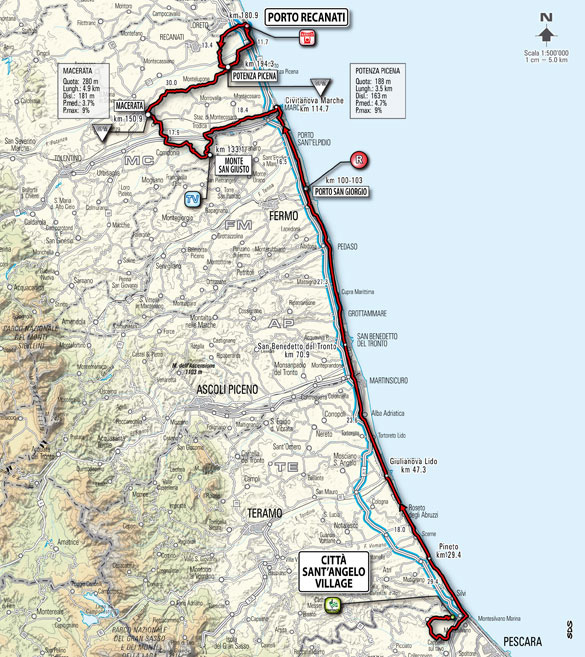 Stage 12 route map