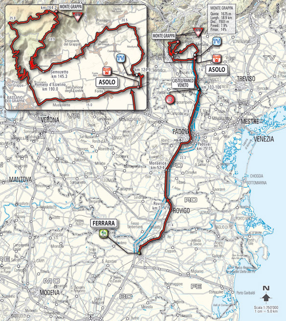 Stage 14 route map