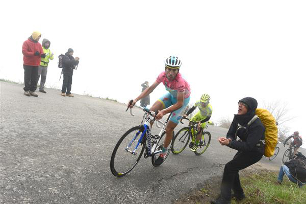 Vincenzo Nibali and Mauro Santambrogio