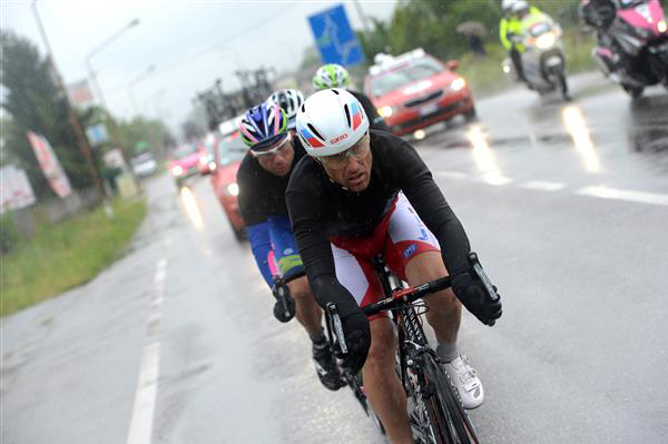 Luca Paolini leads the break