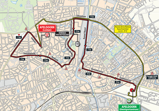 Giro stage 1 map