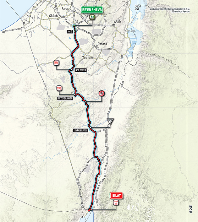 Giro stage 3 map