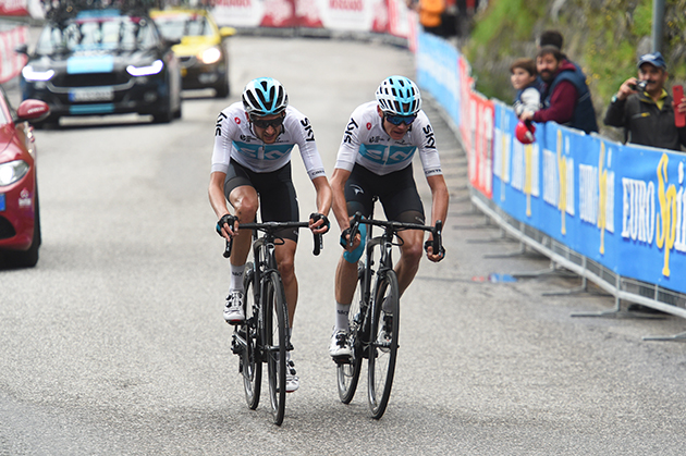 Chris Froome and Wout Poels