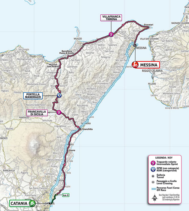 2022 Giro stage 5 map