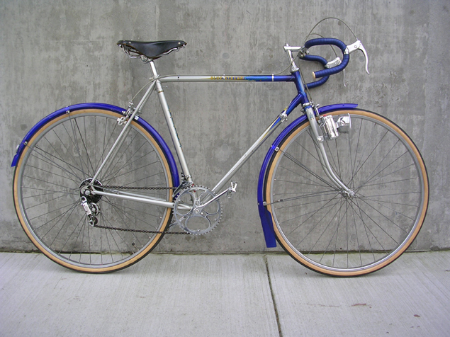 Blue Streak bike with huret derailleurs