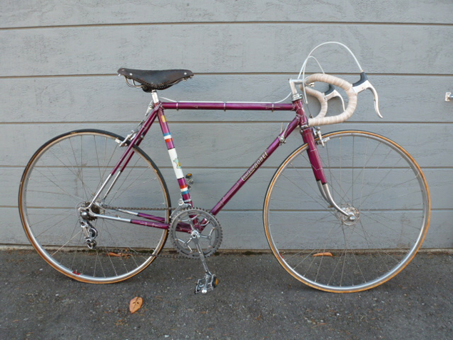 Luoison Bobet bike with Campagnolo Gran Sport derailleurs