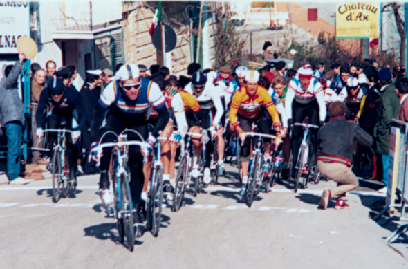 Phil anderson in stage 5 of the 1987 Tirreno-Adriatico