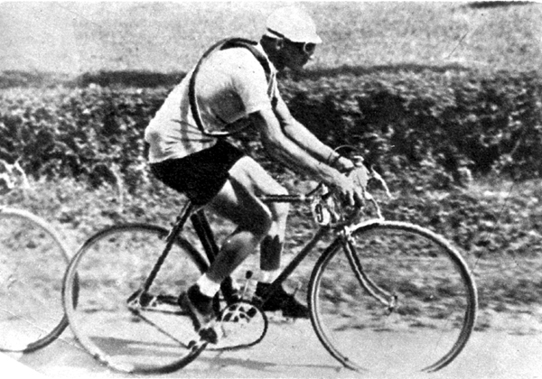 Gino Bartali in the 1936 Giro d'Italia