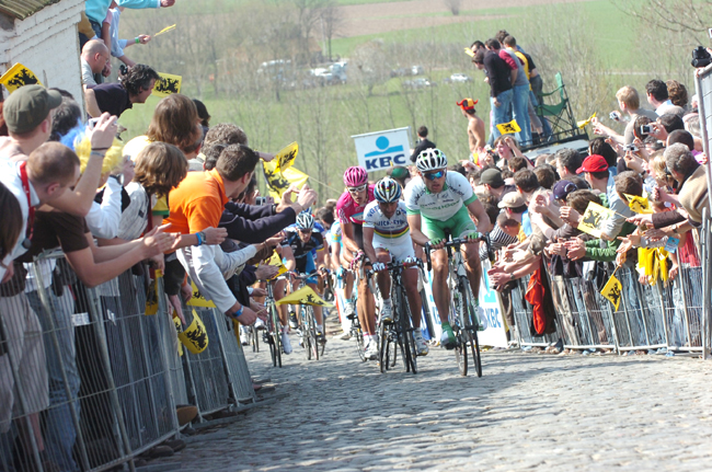 Bettini in the 2007 tour iof Flanders