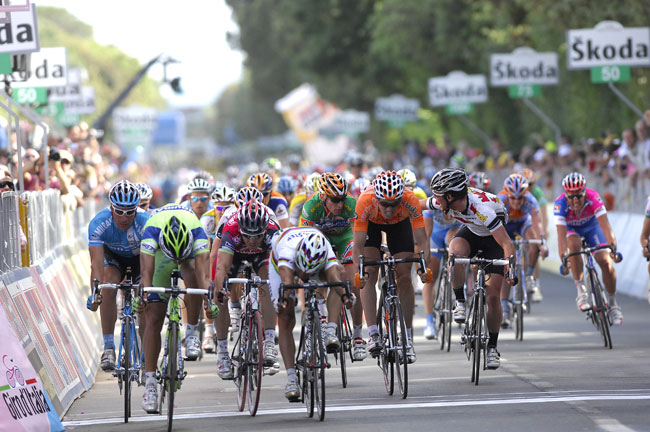 Paolo Bettini and Daniele Benatti