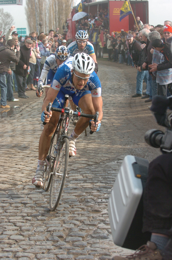 Tom boonen in the 2005 Paris-Roubaix