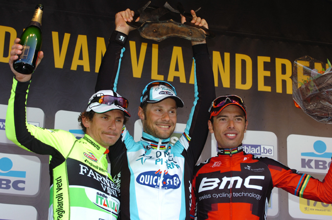 2012 Tour of Flanders podium