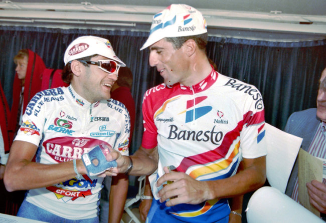 Claudio Chiappucci and miguel Indurain