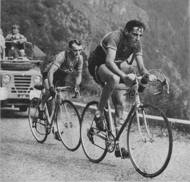 1952 Tour de France, stage 11: Coppi and Robic on l'Alpe d'Huez