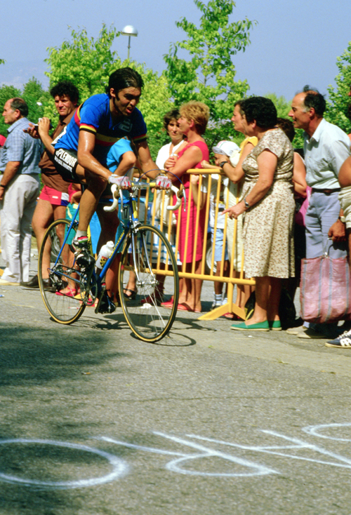 Claude Criquielion riding the 194 World Road Championships