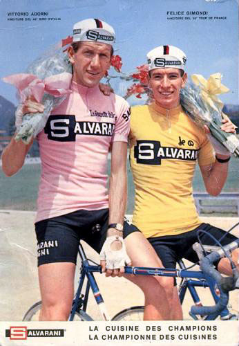 Savarani poster with Adorni and Gimondi