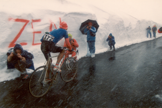 Andy Hampsten on the Gavia