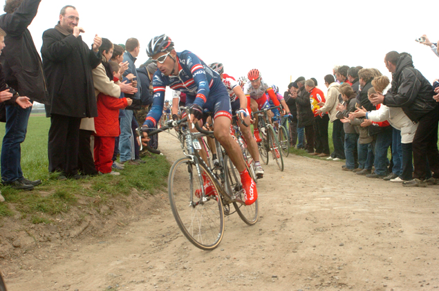 George Hincapie at Paris-Roubaix