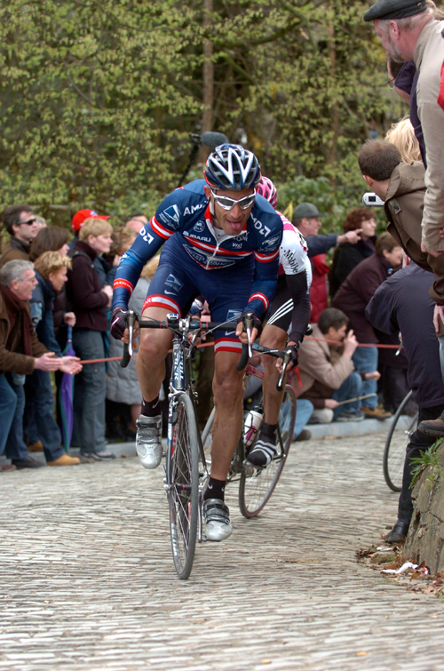 George Hincapie at the Tour of Flanders