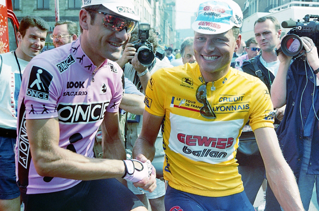 Laurent Jalabert and Bjarne Riis