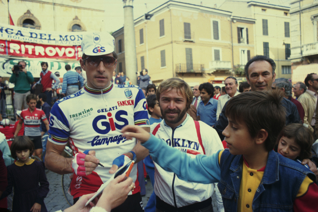 Francesco moser at the 1983 Giro dell'Emilia