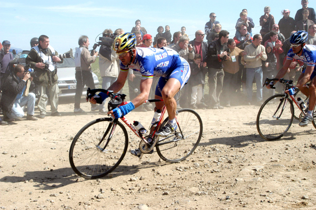 Johan Museeuw in the 2003 Paris-Roubaix