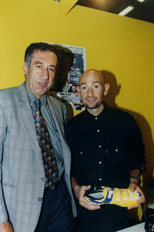 Marco Pantani and Celstino Vercelli