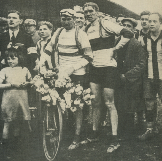 Henri and Francis Pélissier at the 1914 Paris-Roubiax