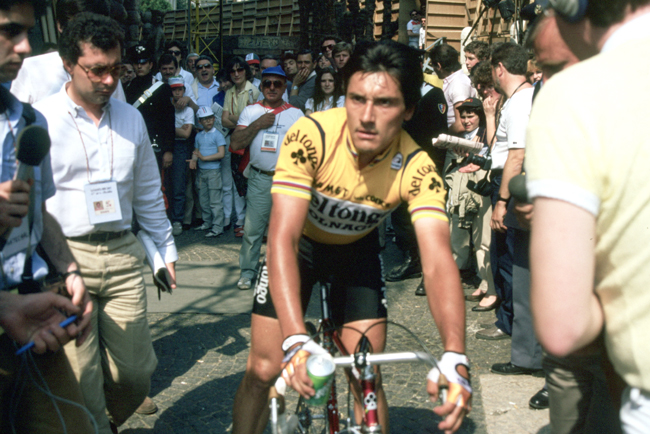 Saronni at the end of stage 22 of the 1984 Giro