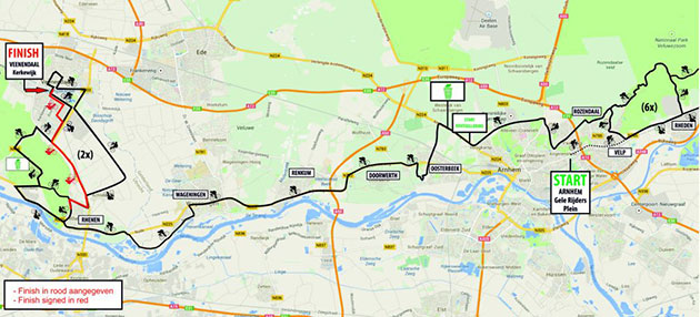 Arnhem-Veenendaal map