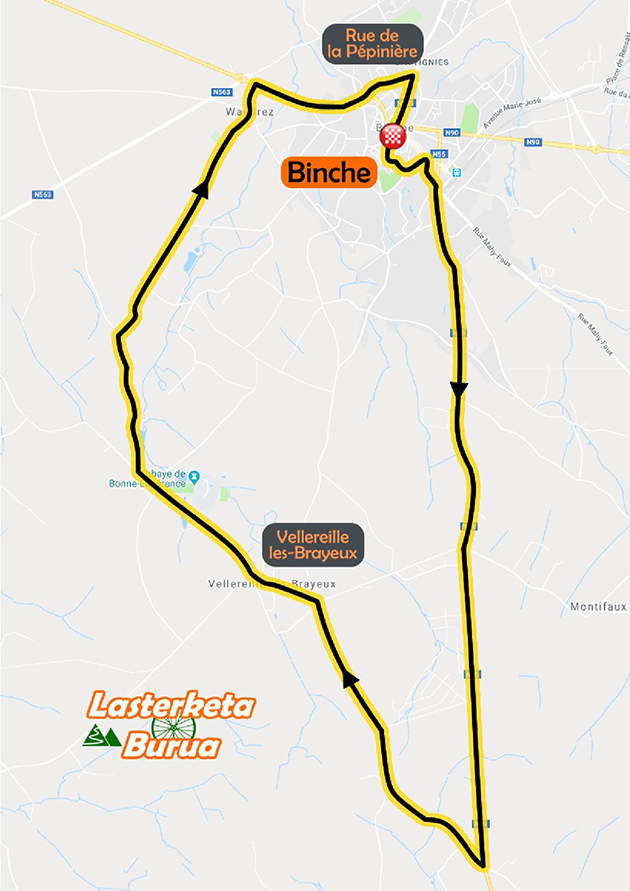 Binche ChimayBinche map