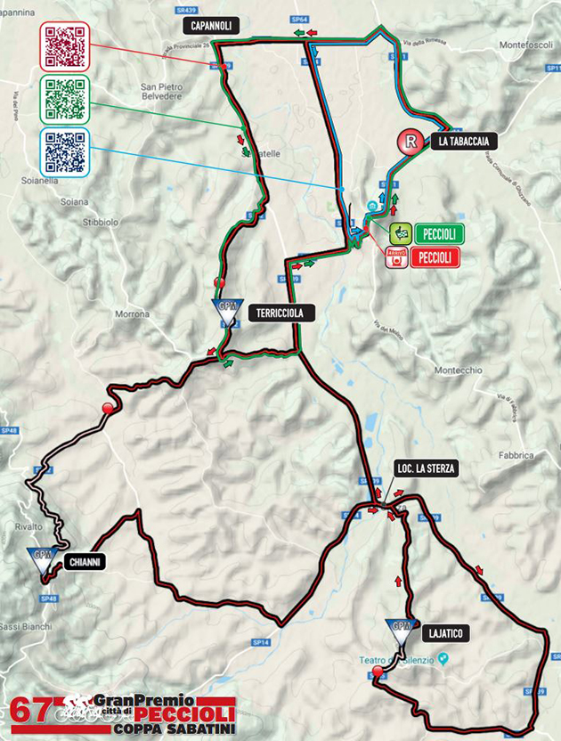 2019 Coppa Sabatini map