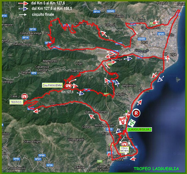 Trofeo Laigueglia map