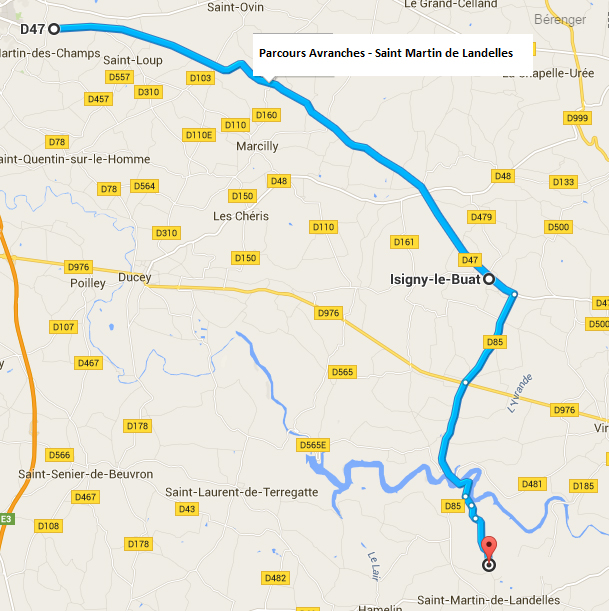 2015 Polynormande course map